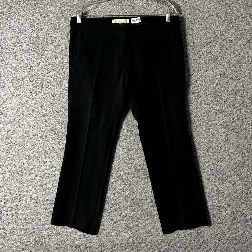 Vanessa Bruno Women's Size 40 Black Wool Blend Slim Straight Leg Crop Dress Pant